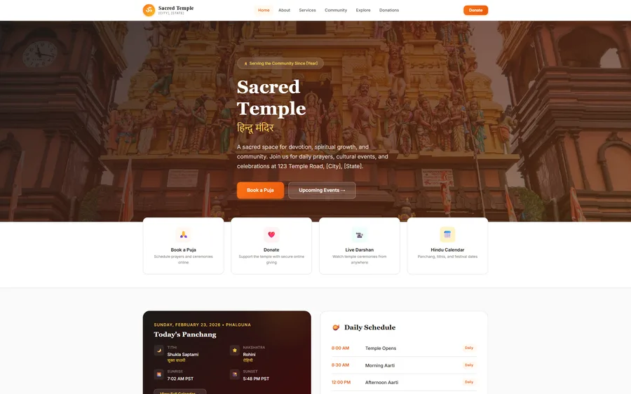 Community website designed and built by the studio